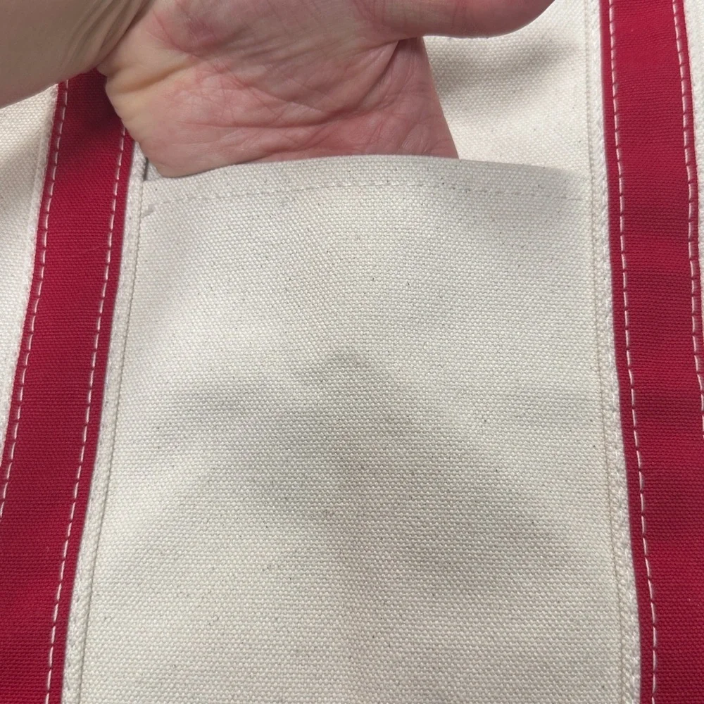 CB station canvas zip tote 17X11.5 100%cotton - Picture 5 of 6